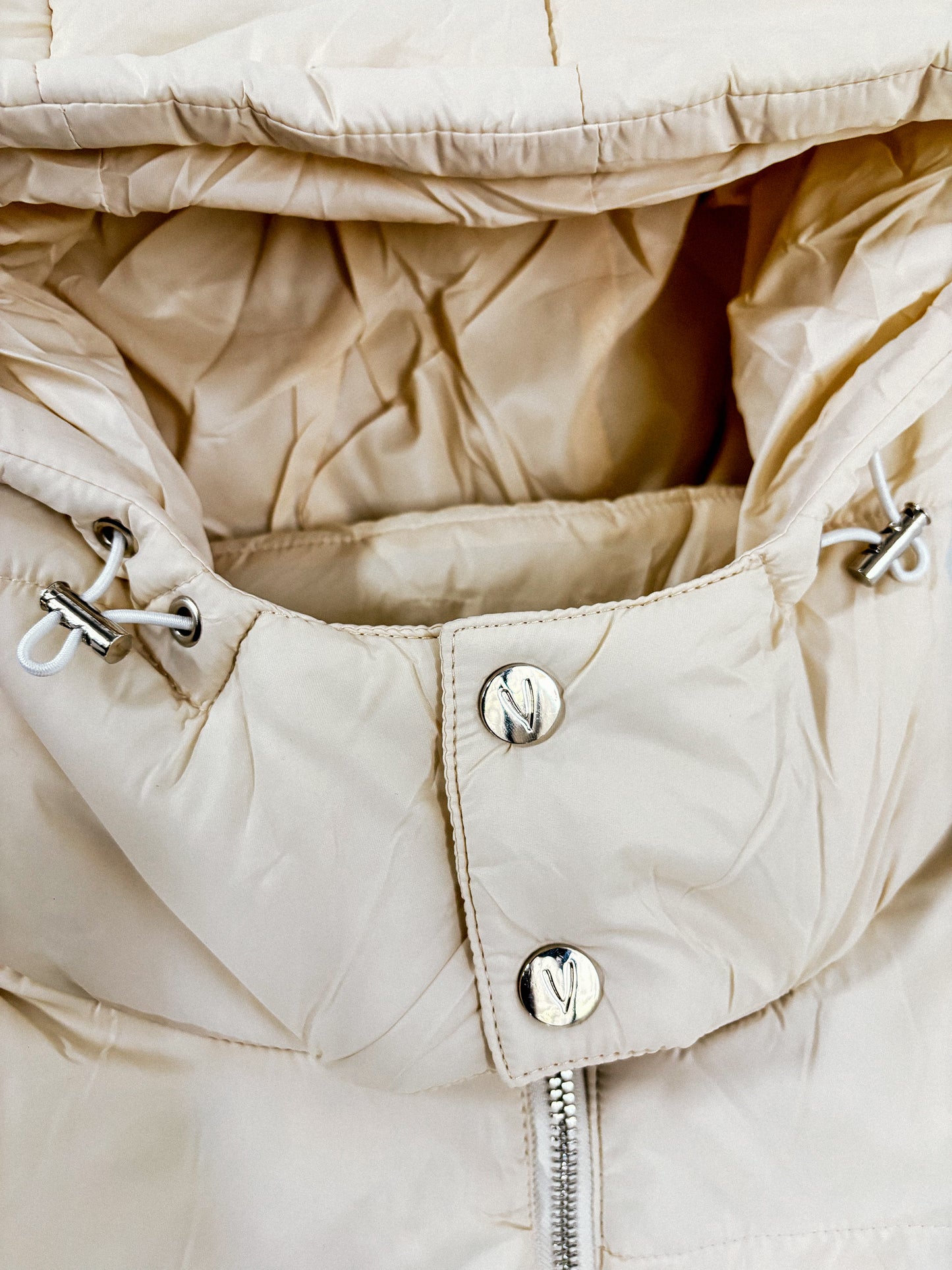 VAMPSTR CREAM PUFFER COAT
