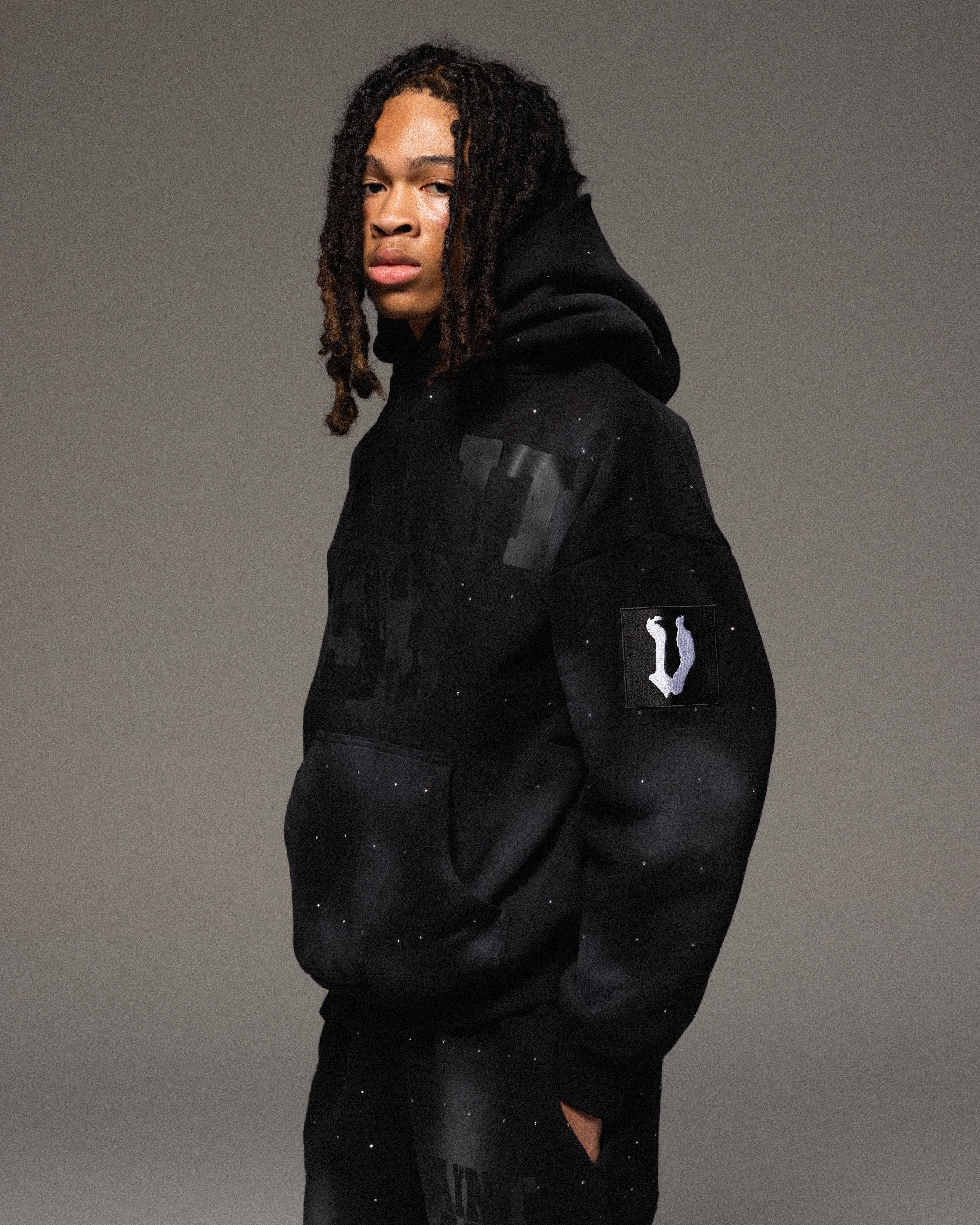 SAINT 93 RHINESTONE HOODIE