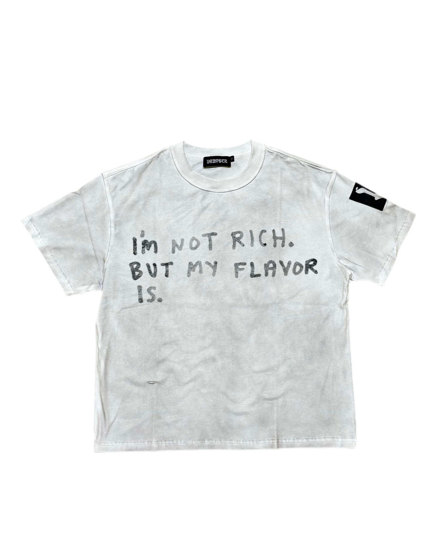 WHITE IM NOT RICH TEE