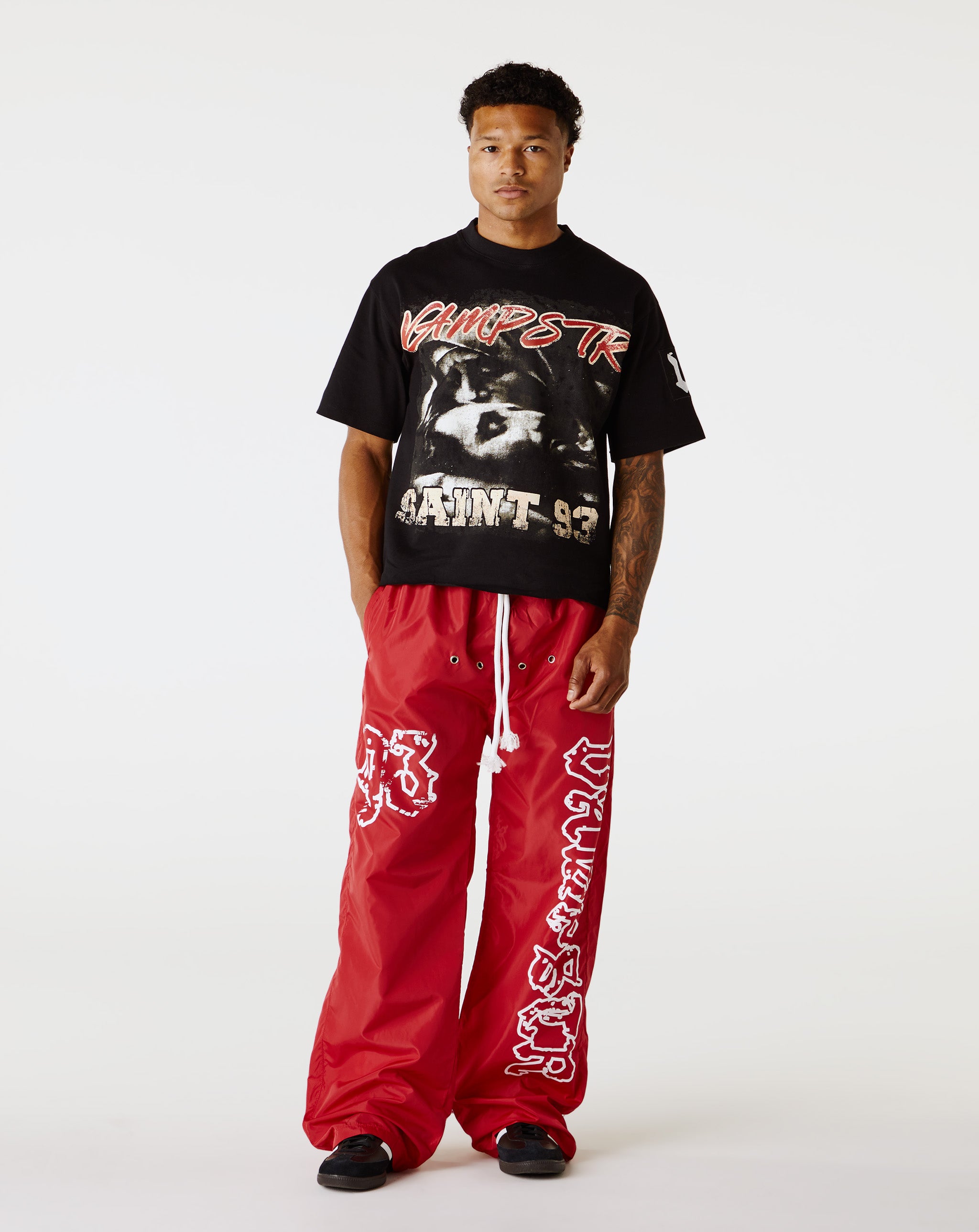 RED 93 NYLON PANTS