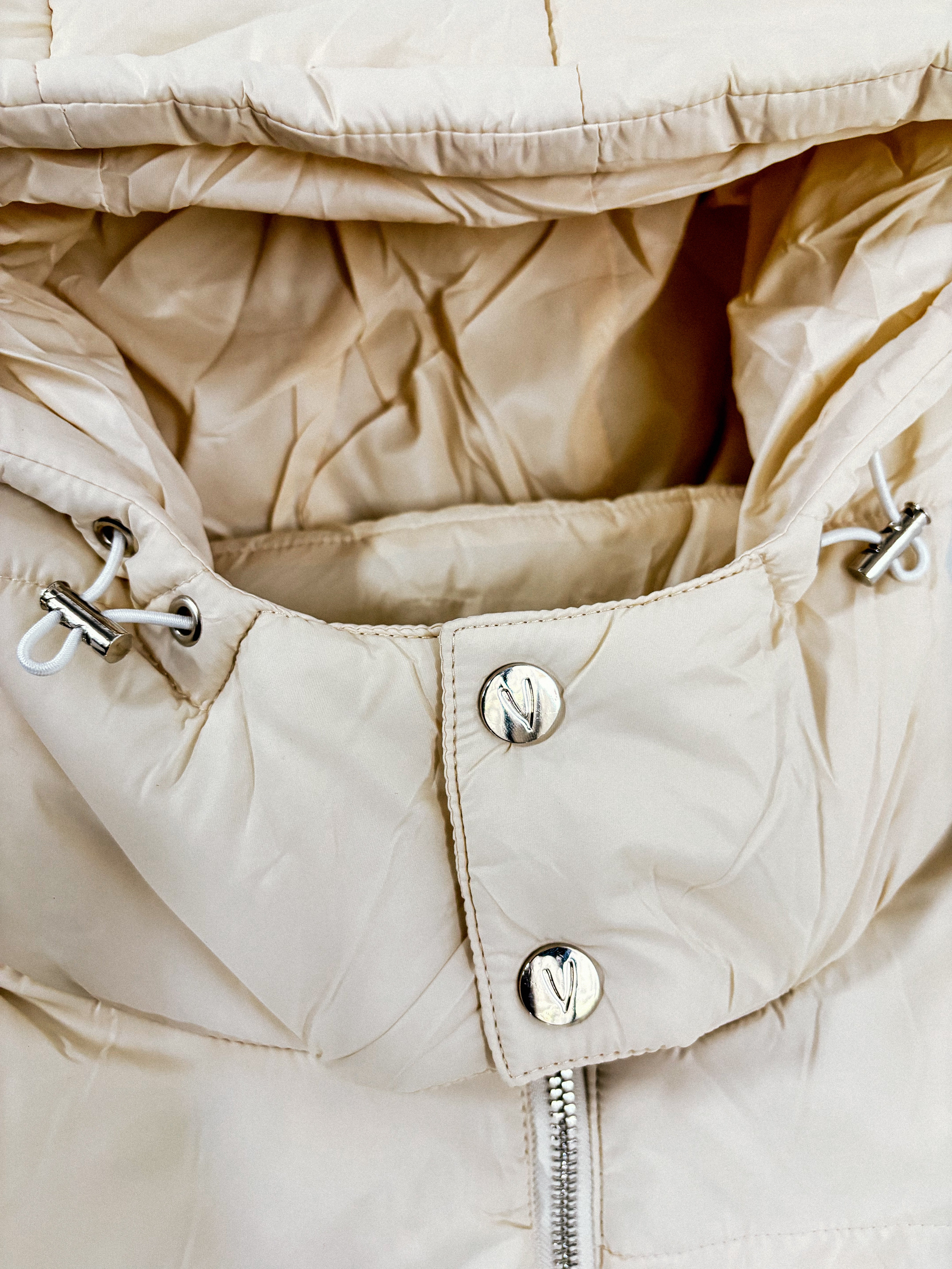 VAMPSTR CREAM PUFFER COAT