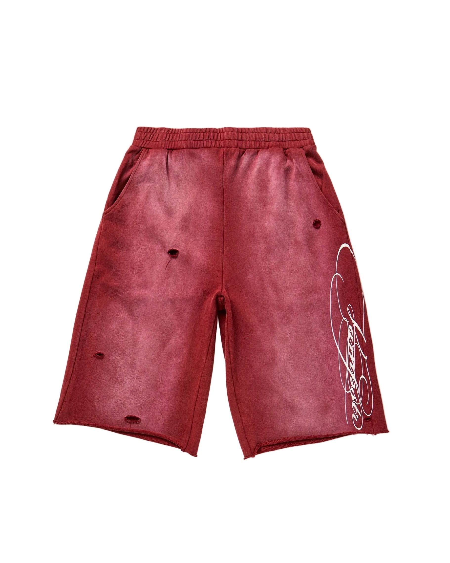 ASH RED SWEATSHORT